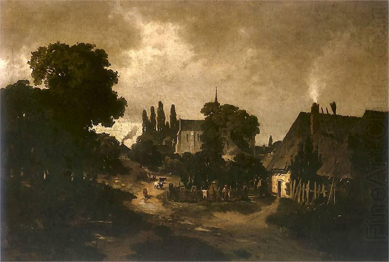 Village near Kielce., Jozef Szermentowski